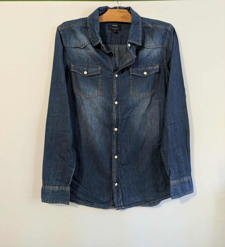 Chemise bleue jean - , viscose