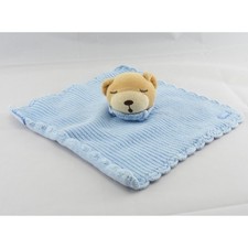 Doudou plat ours bleu blue