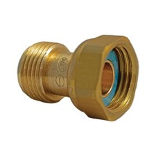 Raccord à visser Gaz butane propane - Filetage : Mâle 20 x 150 - F 1/2" (15x21)