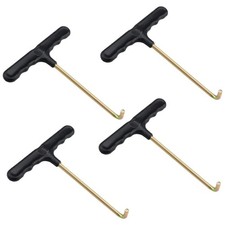 4 Pcs Trampoline Outils de Traction à Ressort Crochet en T Trampoline Crochet...