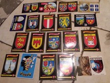 19 Anciens autocollants cartes