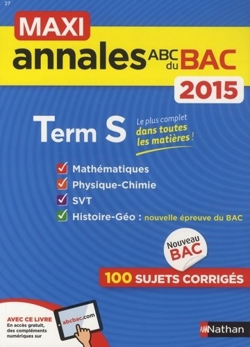 Maxi annales terminales 2015 - maxi,