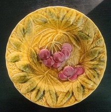 superbe assiette barbotine