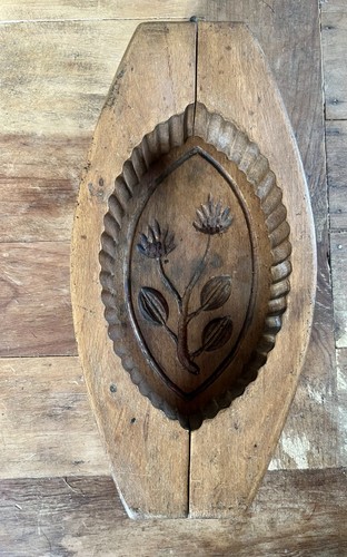 Moule beurre ancien bois - beurre, en
