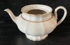 Théière faience Vieillard Bordeaux XIXème ivoire et or très bon état