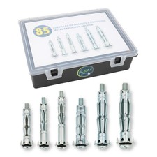 Lot de 85 chevilles Placo métalliques à expansion avec vis