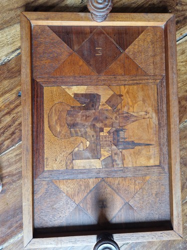 Plateau marqueterie tour - marqueterie_,