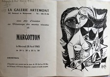Carte D’Invitation Avec Autographe - René MARGOTTON