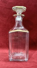 BACCARAT LIKÖR KARAFFE CARAFE CAVE A LIQUEUR WHISKY CRISTAL TAILLE OR DORE 19EME