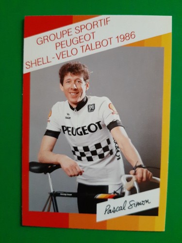 Cyclisme carte cycliste pascal - cyclisme,
