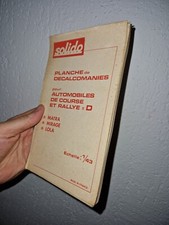 SOLIDO ancien série 100 CARNET de 20 planches de décalcomanies dinky cij