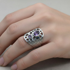 Bague argent 925 avec deux