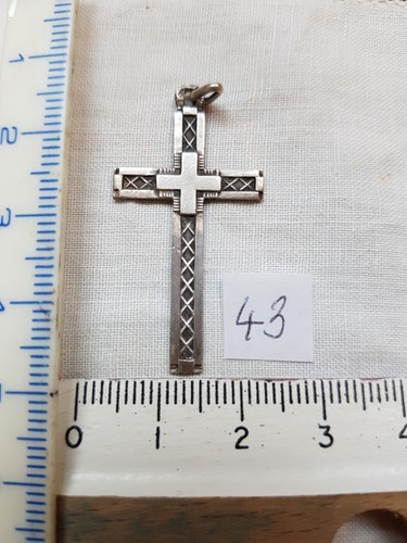 Croix pendentif argent - en,
