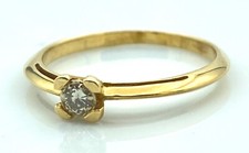 MAGNIFIQUE BAGUE SOLITAIRE OR