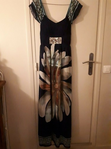 Superbe robe longue - , bleue