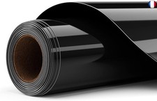 Vinyl Thermocollant HTV Rouleau 30,5 X 305CM Flex Thermocollant pour Tissu Noir