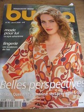 MAGAZINE BURDA TENDANCES AFRICAN QUEEN/STYLE MARIN/ N°76 AVRIL 2006