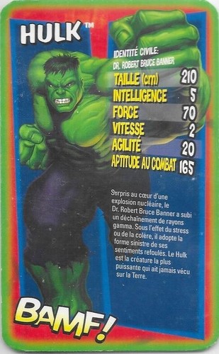 Carte top trumps - top, hulk