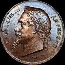 Médaille Napoléon III 1867 Exposition Universelle Récompenses Paris ✨62gr✨