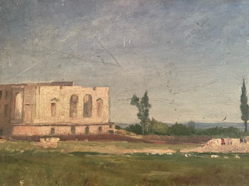 Peinture huile bois école - bois,