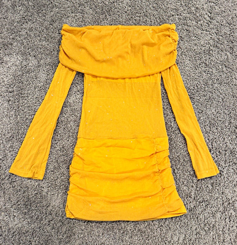 Yellow bodycon mini dress - yellow, s
