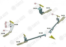 Kit fixations de marche-pieds