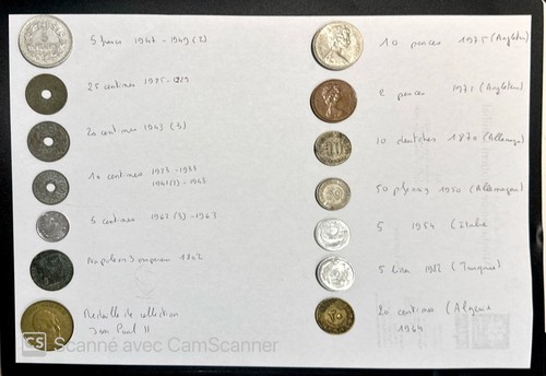 Anciens francs pièces - francs,