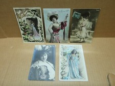SPECTACLE THEATRE OPERA ensemble de 5 cartes actrices Belle Epoque