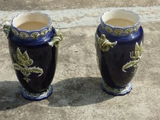 2 beaux vases en majolique