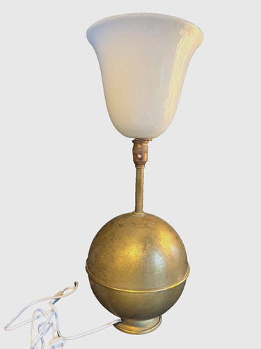 Lampe sphère laiton - lampe,