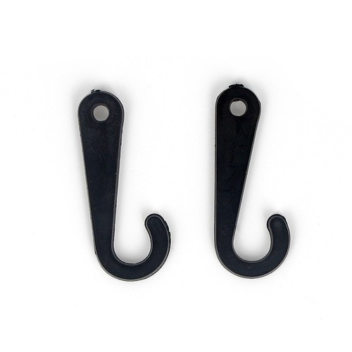 100 black plastic hook - 100,