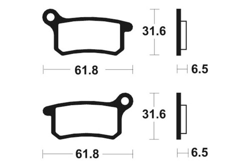 Plaquettes frein moto - , avant