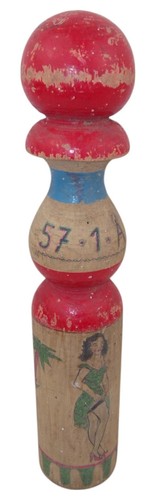 Quille bois décorée - quille,