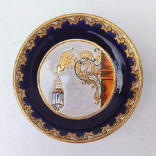 vide poche faïence de Longwy, décor lanterne