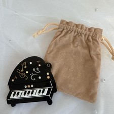 Grand piano type piano miroir à main note de musique design nom [Rina] cadeau