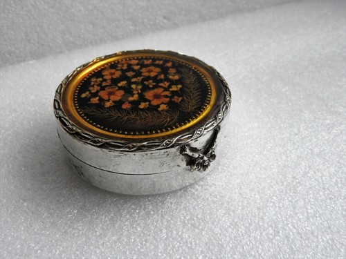 Old pill box - pill, silver
