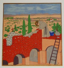 Illustration pieuse de Jeanne