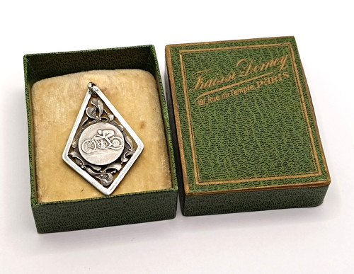 Pendentif medaille moto racing - pendentif,