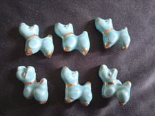 6 boutons anciens céramique 2