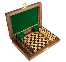 Mini Jeu d echec de Voyage - Décoratif - Artisanat fait main en Inde # 6772