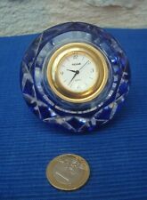 58 Vintage Presse Papier Cristal KAGAMI Japon Montre Clock Japan Crystal Diamant