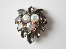 Broche Vintage En Strass