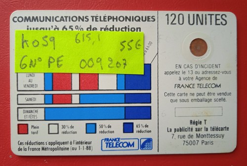 Télécarte ko59 pe - ko59,