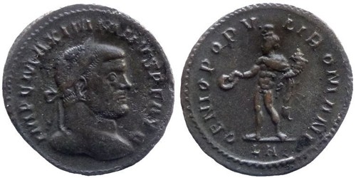 Maximianus follis genio - -,
