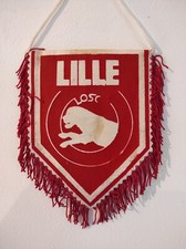 Ancien fanion football, Lille, LOSC, wimpel, pennant, 13 x 10 cms
