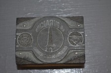 Ancien Tampon Imprimerie La Pyramide Charcuterie Salaison Viennoise