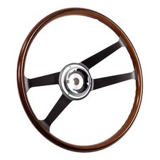 Volant bois d'acajou 395 mm SSP pour Porsche 912  (1965-1969)