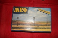 MKD HO LOT POTEAUX TELEGRAPHIQUES TELEPHONIQUES 545 DECOR TRAIN ELECTRIQUE BOITE
