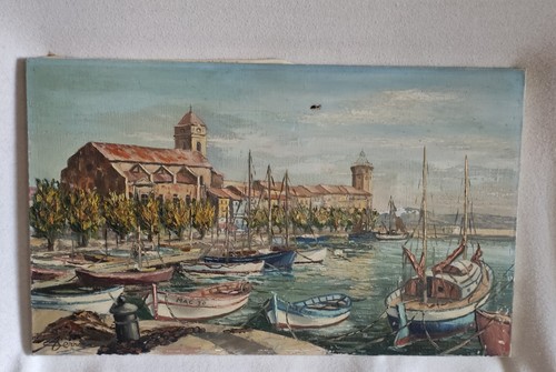 Peinture huile marine - peinture, a