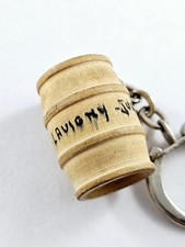 PORTE-CLES - VINS FERDINAND - Tonneau 3D Bois - Lavigny 39 Vintage 1960s -